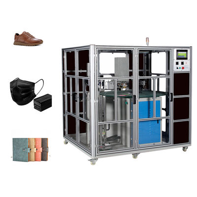Clothes Bags Shoe Manufacturing Machine Pneumatic For Flat Surface Labelling