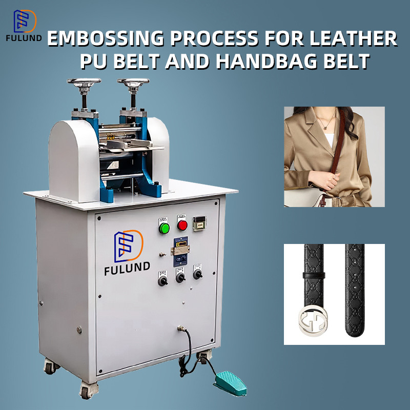 Hydraulic Leather Pneumatic Belt Roller Embossing Machine 1.1kw High Safety