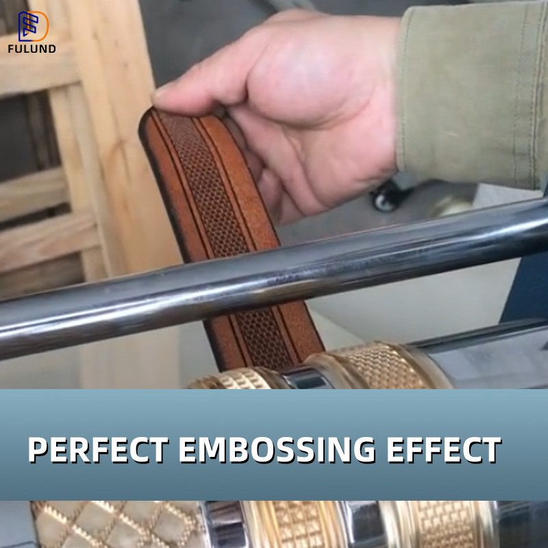 Leather Belt Dog Collar Roller Die Hot Press Pattern Belt Embossing Machine