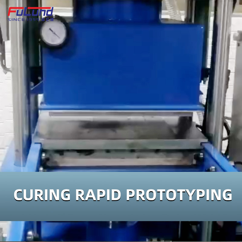 FuLund Flat vulcanizing machine is used for silicone folding bowl and baking cake mold making