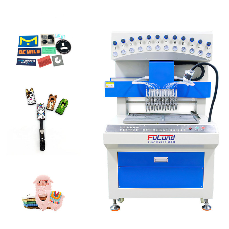 Fulund 3D pvc patch label making machine silicone drip mold machine Dispensing Machinery price