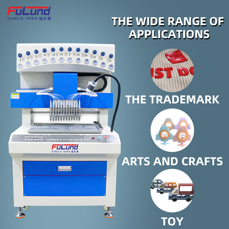 Fulund 3D pvc patch label making machine silicone drip mold machine Dispensing Machinery price